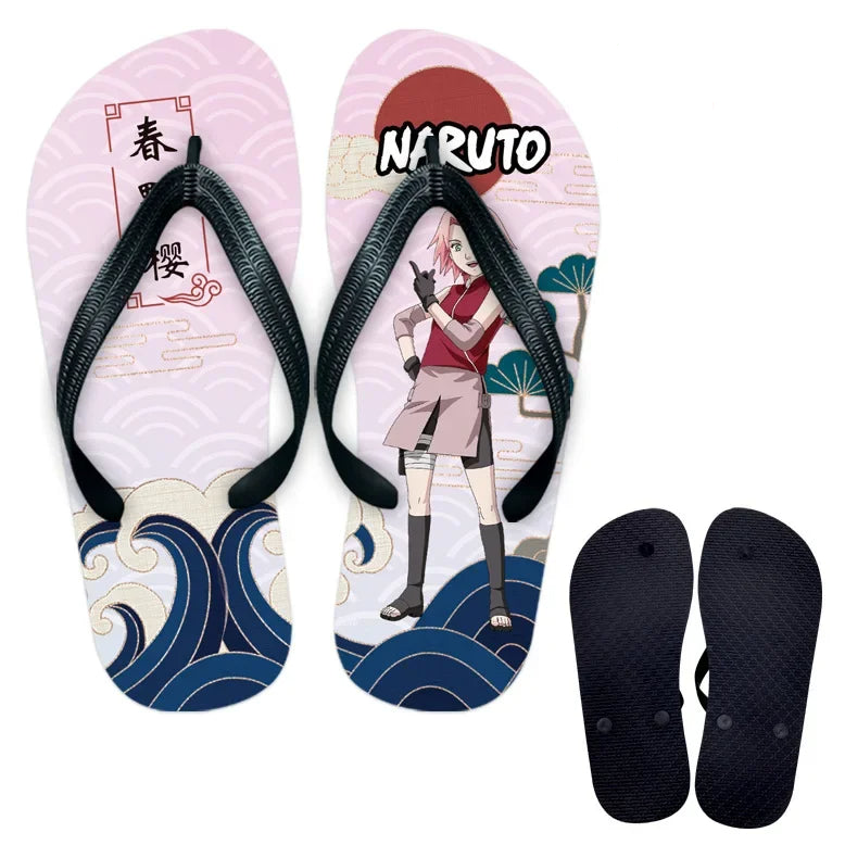 Naruto Peripheral Cartoon Flip Flops