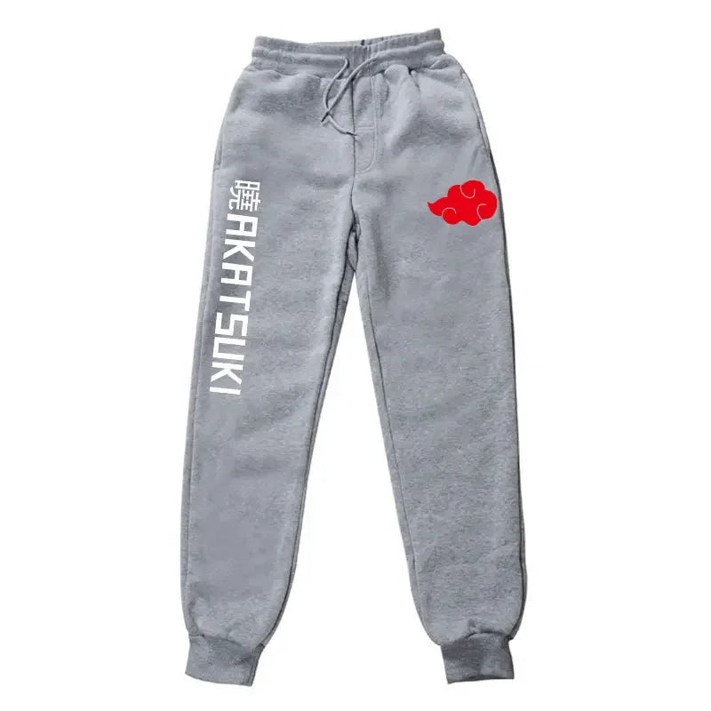 Naruto Akatsuki Organization Fleece Sports Pants