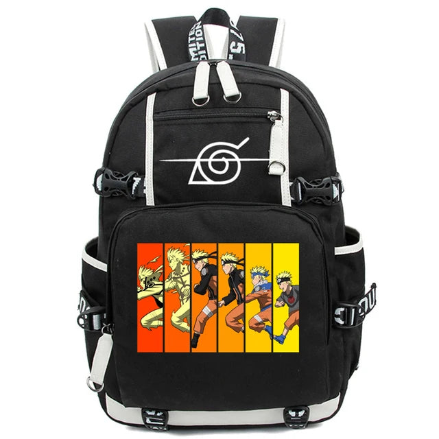 3-Piece Naruto Uzumaki Backpack Set