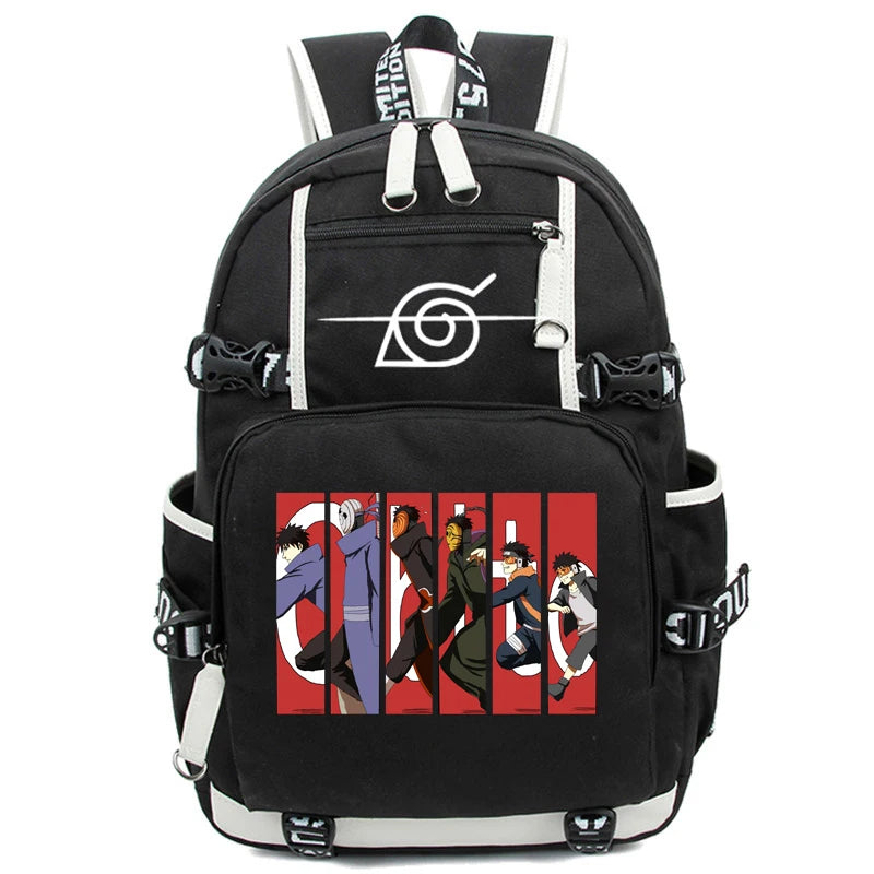 3-Piece Naruto Uzumaki Backpack Set
