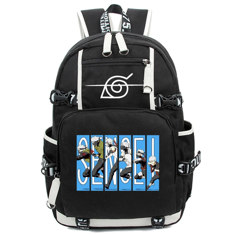 3-Piece Naruto Uzumaki Backpack Set