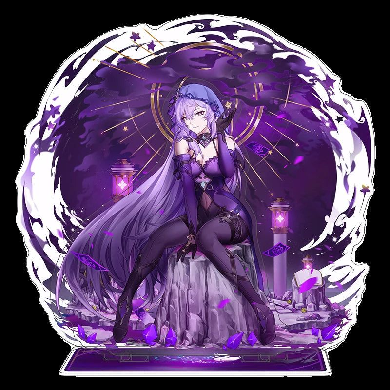 Honkai Star Black Swan Acrylic Double Plug Stand Figure