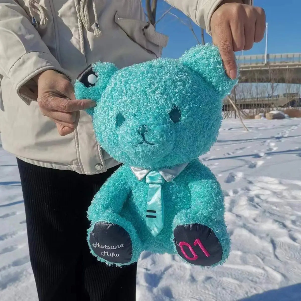 Hatsune Miku Green Bear Plushie Doll