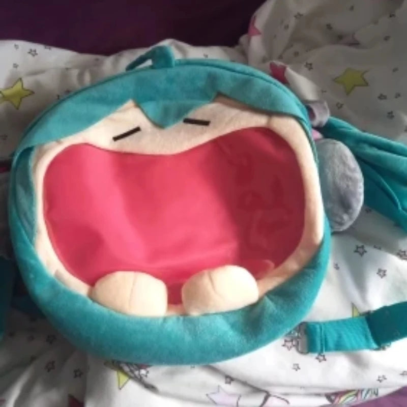 Hatsune Miku Anime Girl Plush Backpack