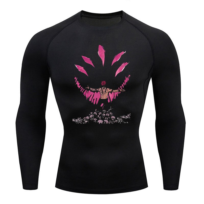Jujutsu Kaisen Long Sleeve Fitness Workout Shirt
