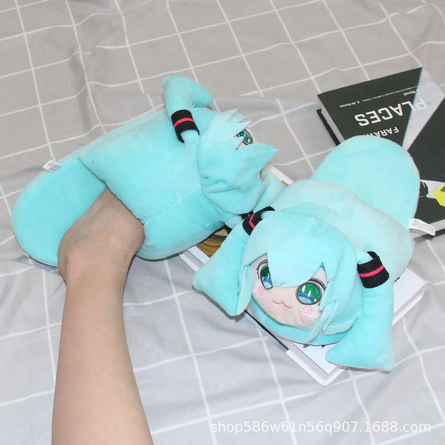 Hatsune Miku Plush Slippers