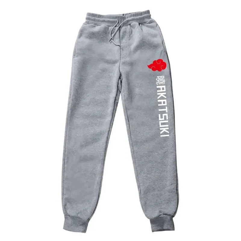 Naruto Akatsuki Organization Fleece Sports Pants