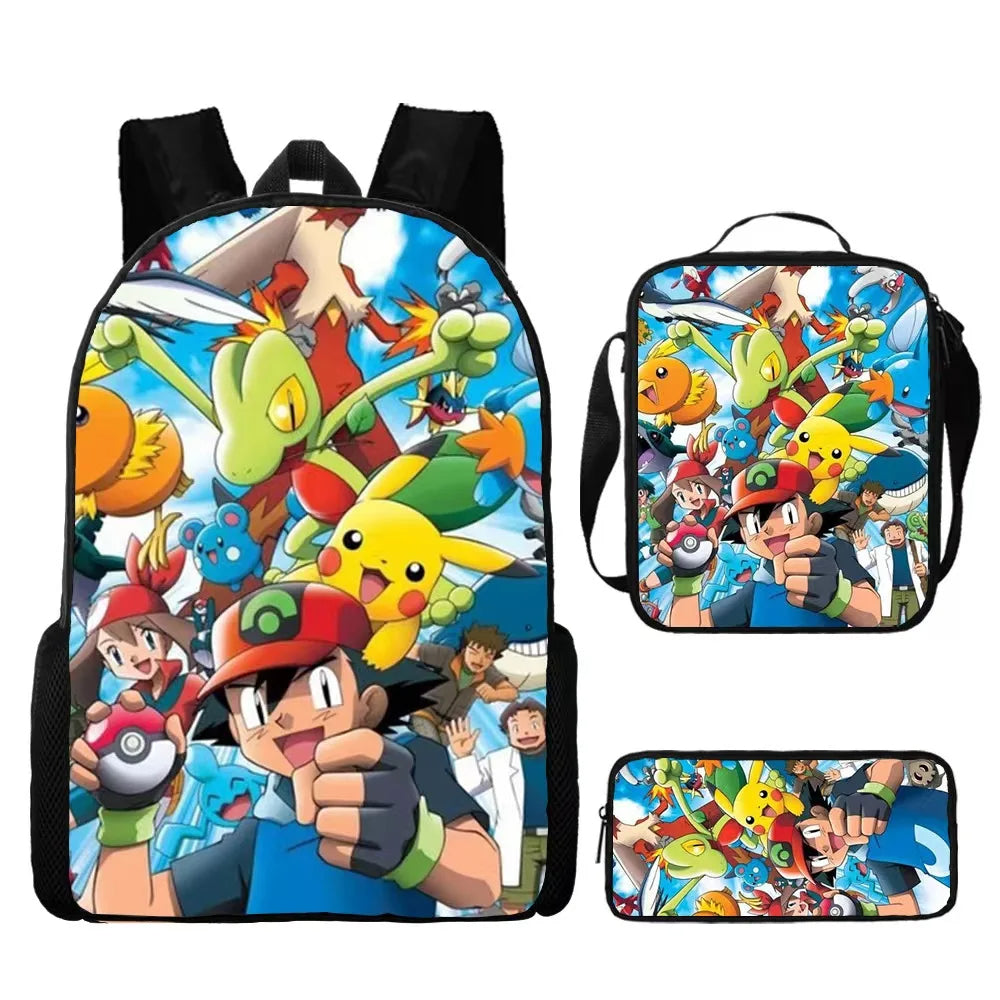 Kawaii Pikachu Anime Figures Storage Bag