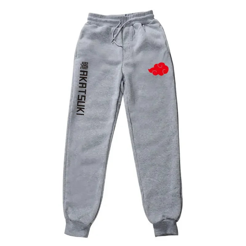 Naruto Akatsuki Organization Fleece Sports Pants