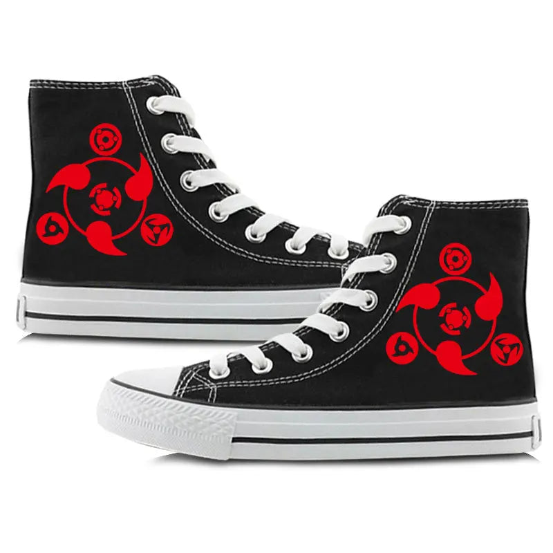 Naruto Itachi Cosplay High Top Canvas Unisex Sneakers