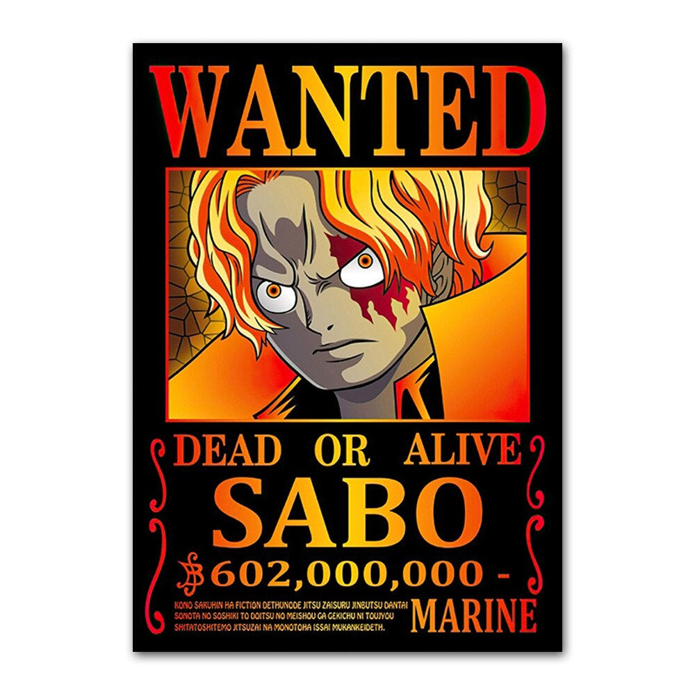 One Piece Wanted Posters