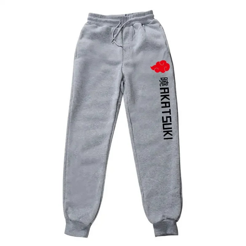 Naruto Akatsuki Organization Fleece Sports Pants