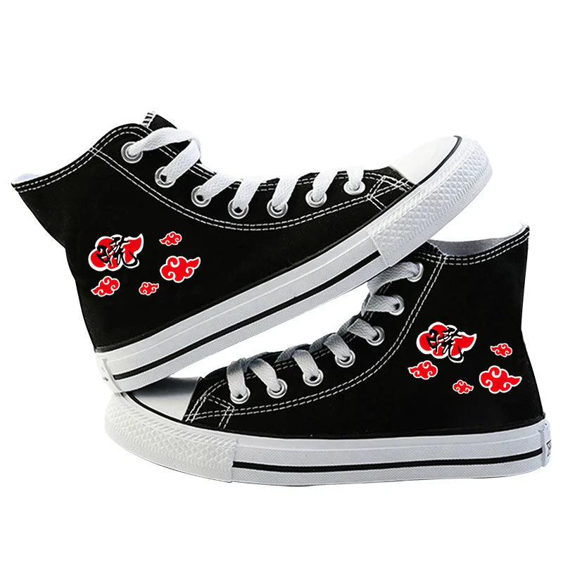 Naruto Itachi Cosplay High Top Canvas Unisex Sneakers