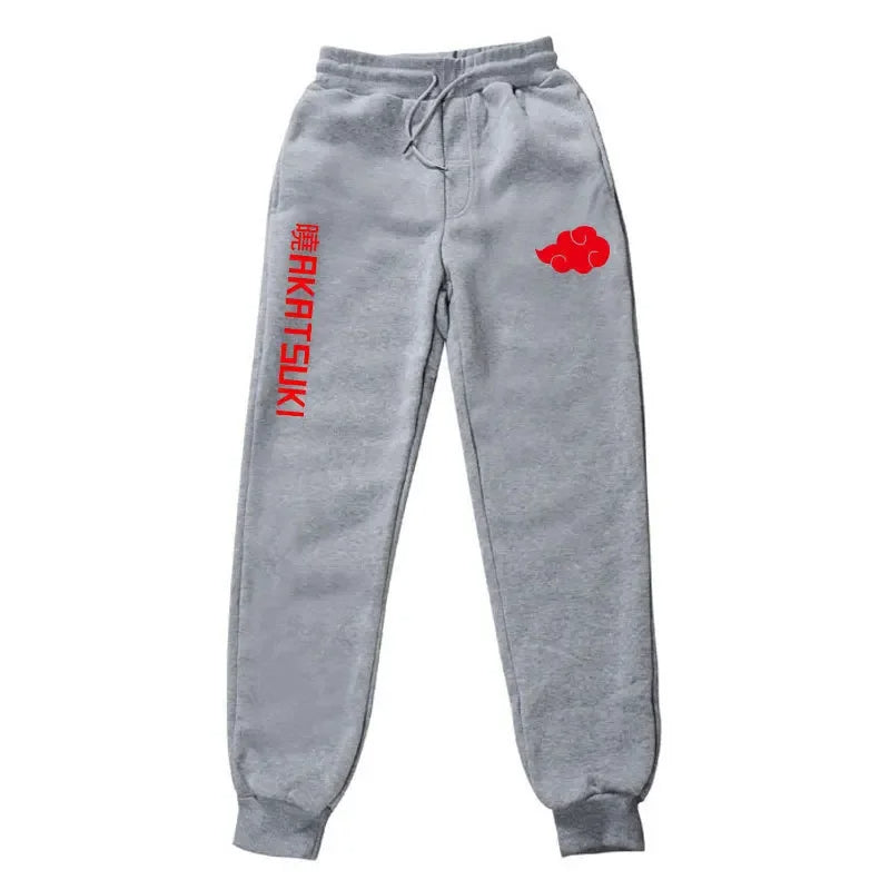 Naruto Akatsuki Organization Fleece Sports Pants