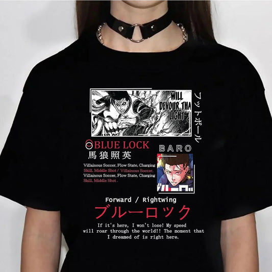 Y2K Blue Lock Short Sleeve T-shirt