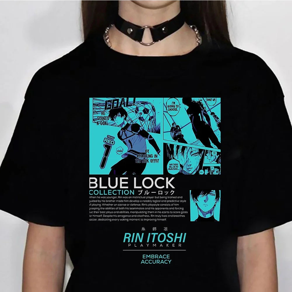 Y2K Blue Lock Short Sleeve T-shirt