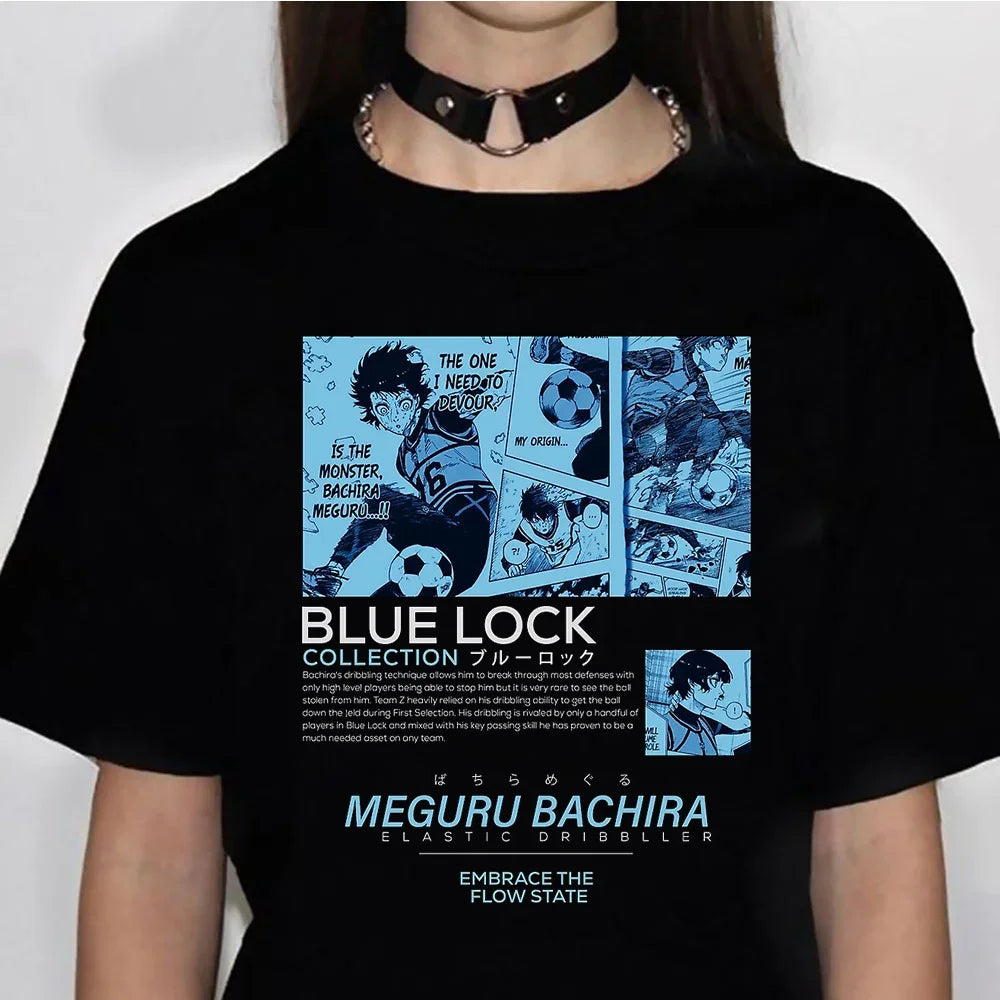 Y2K Blue Lock Short Sleeve T-shirt