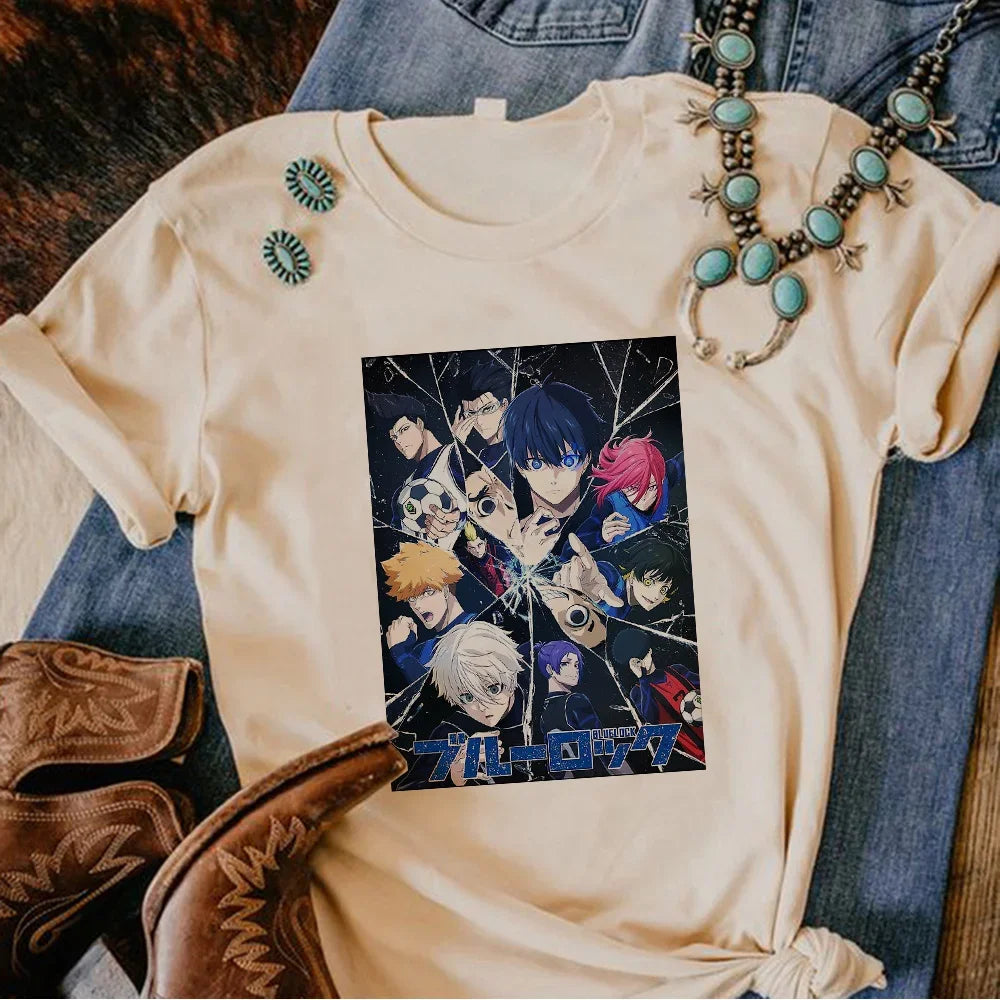 Y2K Blue Lock Short Sleeve T-shirt
