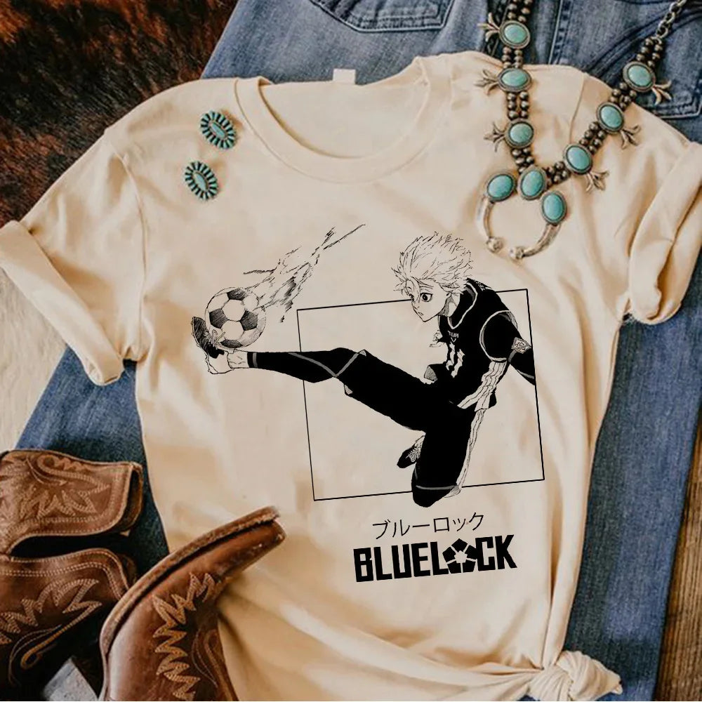 Y2K Blue Lock Short Sleeve T-shirt