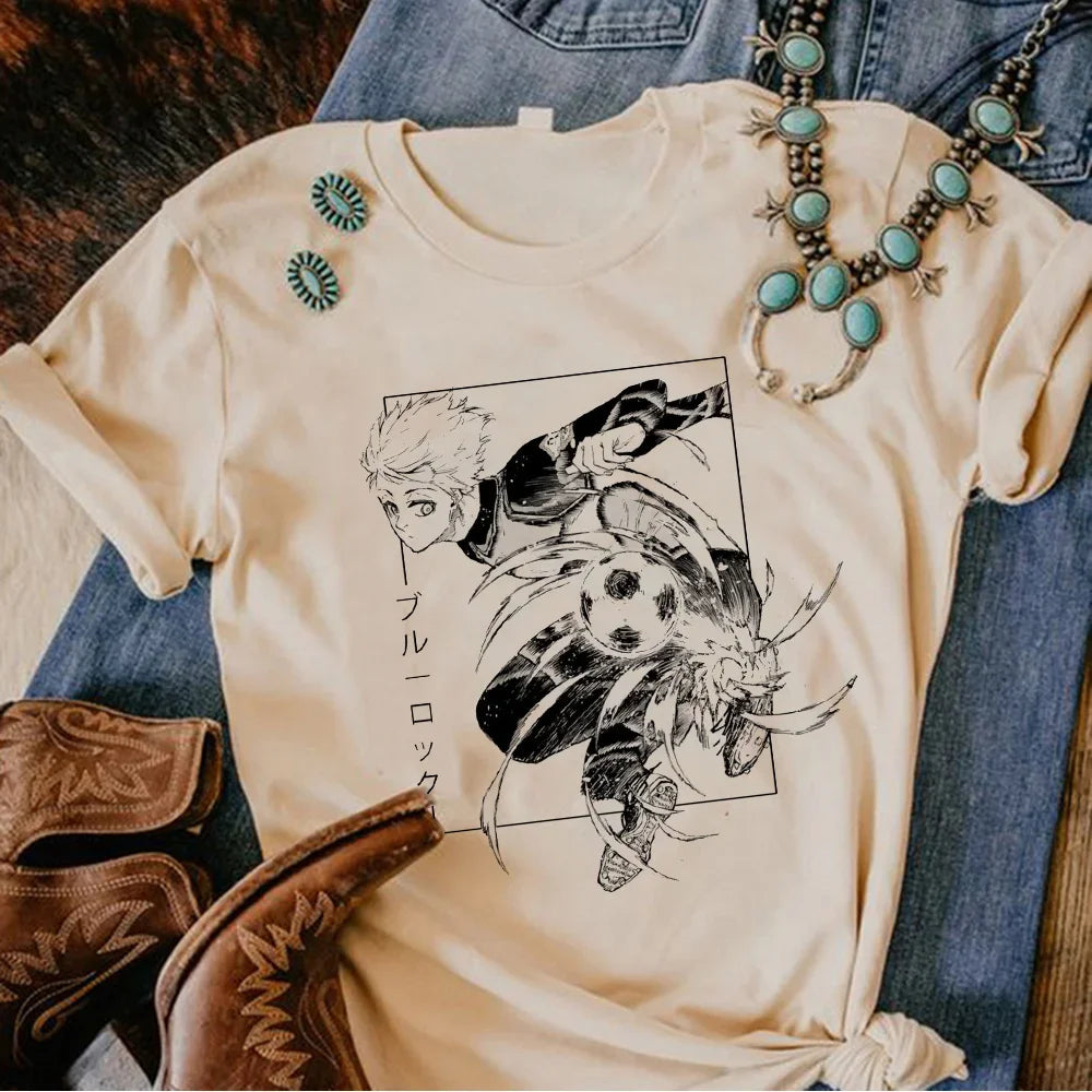 Y2K Blue Lock Short Sleeve T-shirt