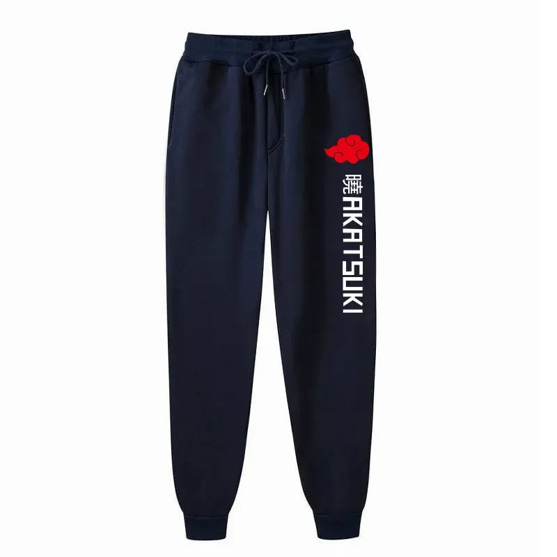 Naruto Akatsuki Organization Fleece Sports Pants