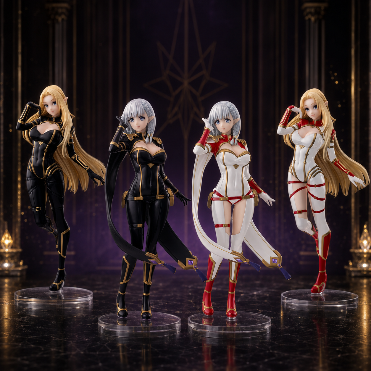 The Eminence in Shadow Alpha &amp; Beta Luminasta Figures | Black &amp; White Variants