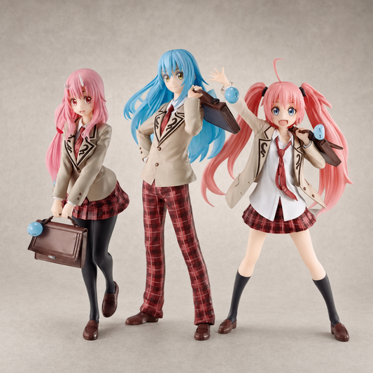 That Time I Got Reincarnated as a Slime – Rimuru, Milim & Shuna School Uniform Figure Set