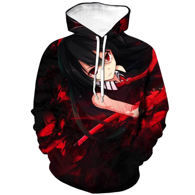 Akame Ga Kill 3D Printing Hoodies