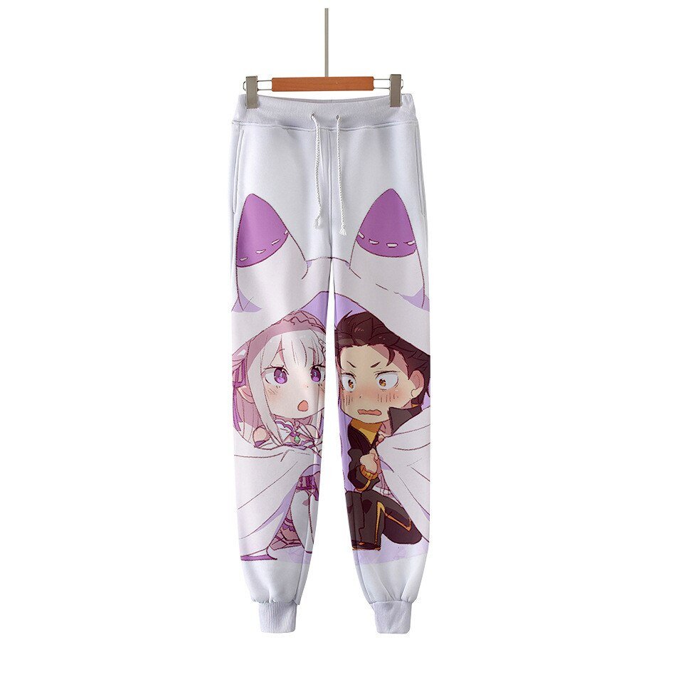 3D Pants Re Zero Rem and Ram