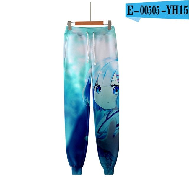 3D Pants Re Zero Rem and Ram