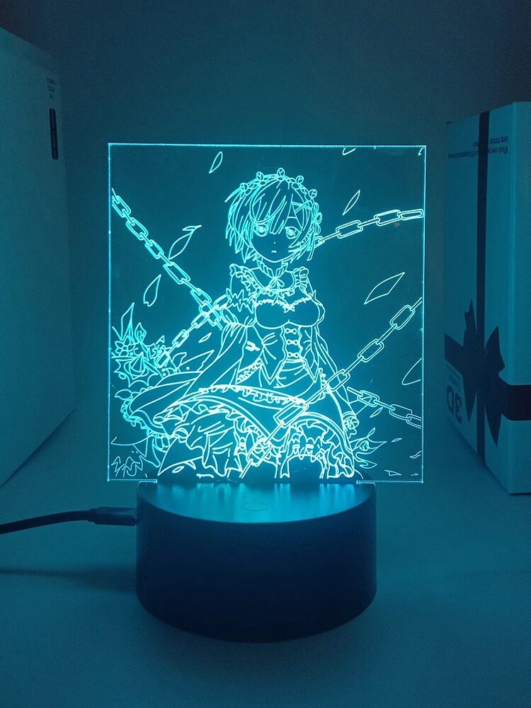 3D Led Night Rem - Anime Fantasy Land