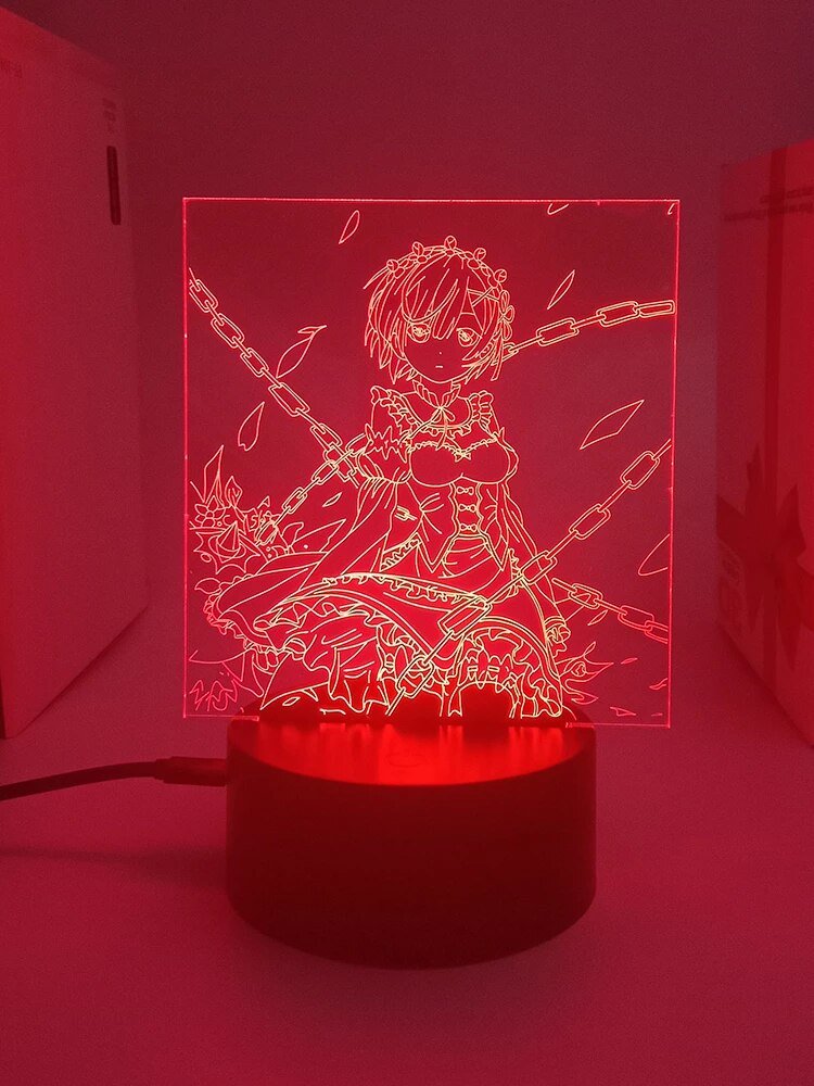 3D Led Night Rem - Anime Fantasy Land