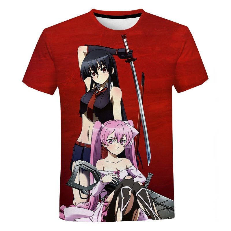 Akame Ga Kill 3d Print T-shirts