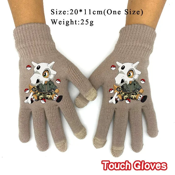 Pokémon Pikachu Touch Screen Full Finger Gloves