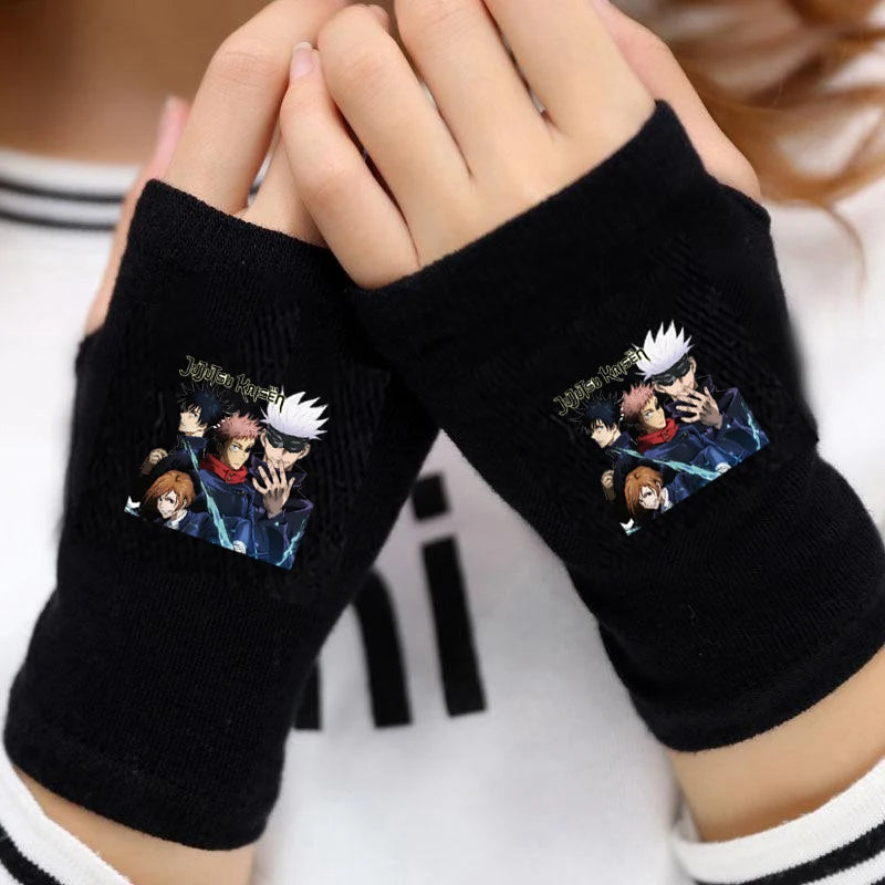 Jujutsu Kaisen Fingerless Arm Warmer Gloves