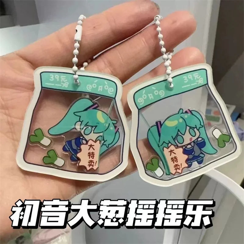 New Hatsune Miku Mini Cute Acrylic Keychain