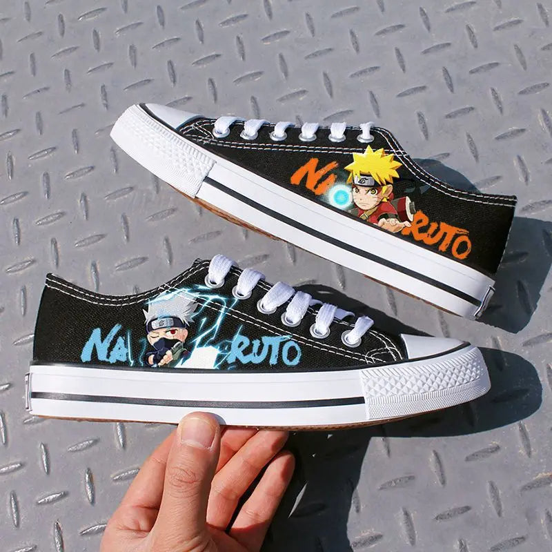 Naruto Uchiha Itachi Black Canvas Sneakers