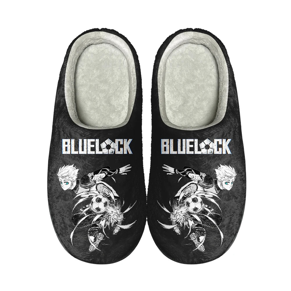 Blue Lock Home Cotton Slippers