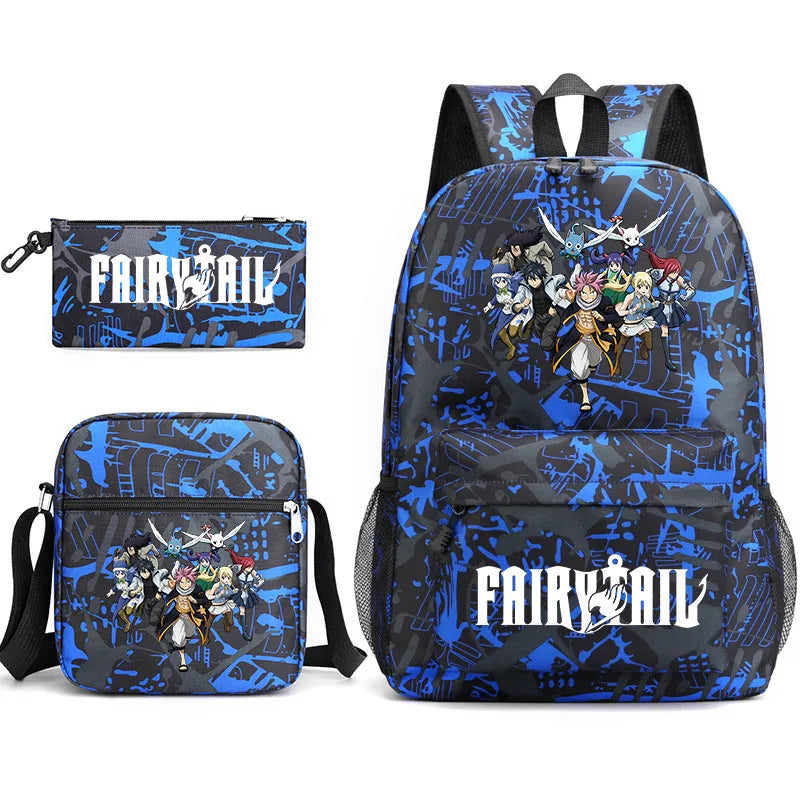 Fairy Tail 3-Piece Casual Backpack Set