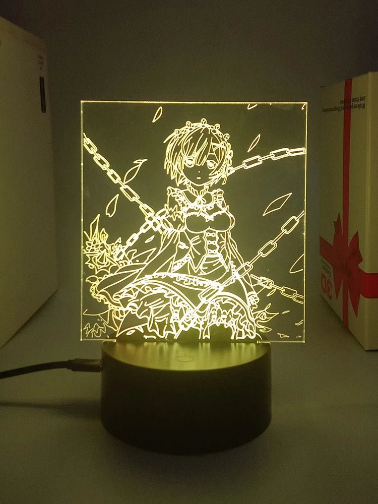 3D Led Night Rem - Anime Fantasy Land