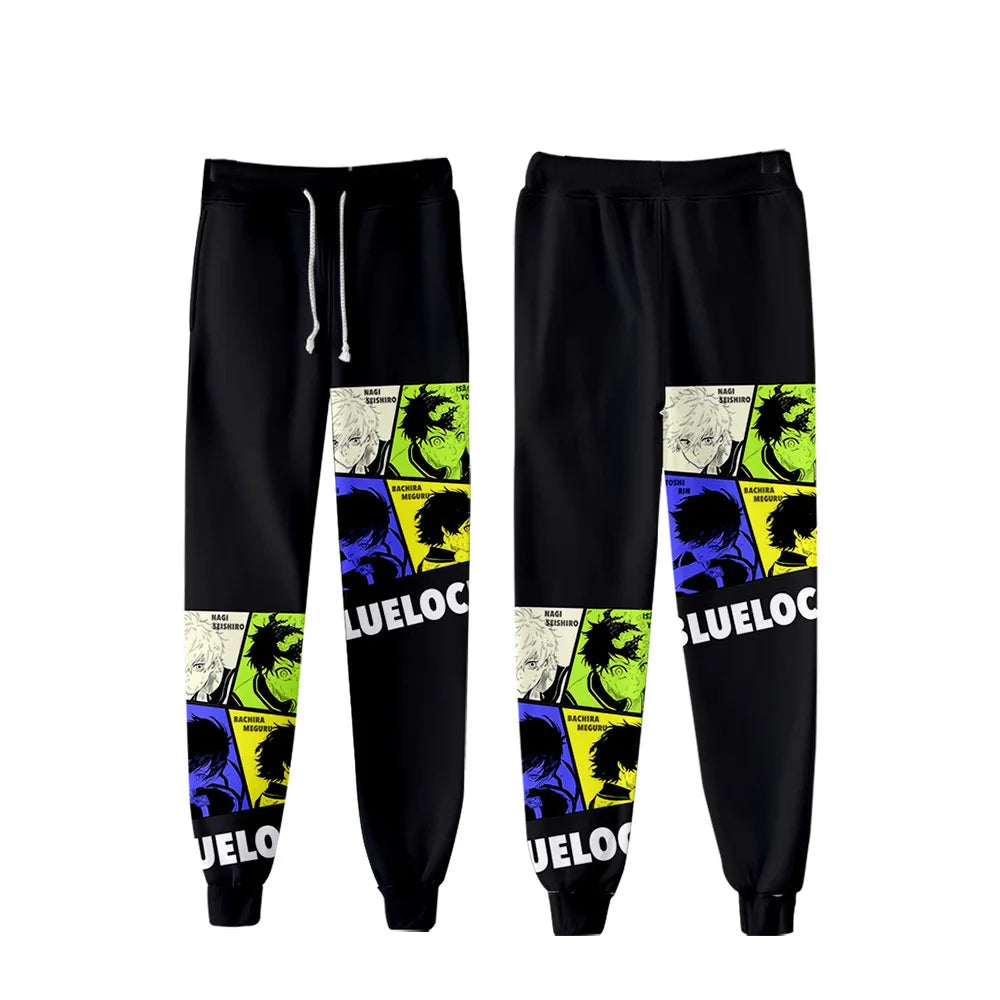 BLUE LOCK Anime 3D Print Streetwear Joggers