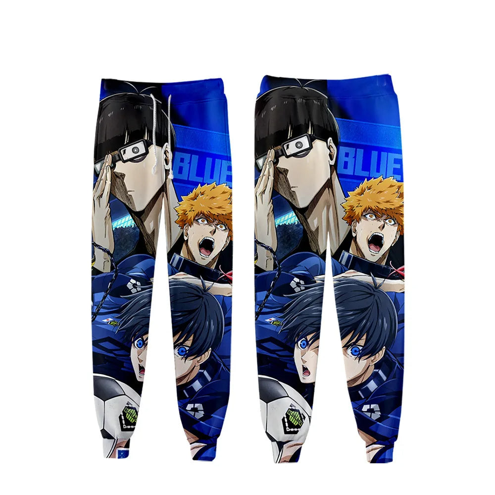 BLUE LOCK Anime 3D Print Streetwear Joggers