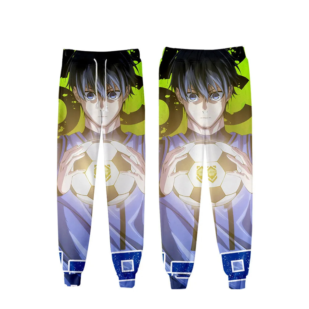 BLUE LOCK Anime 3D Print Streetwear Joggers