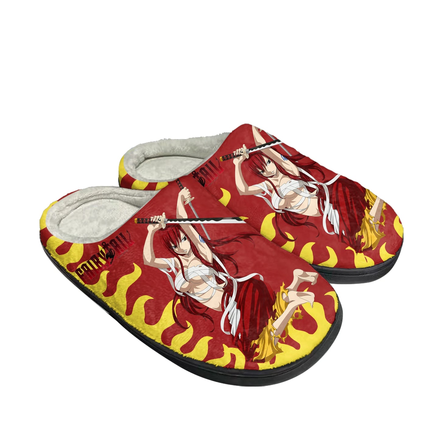Fairy Tail Erza Scarlet Home Cotton Slippers