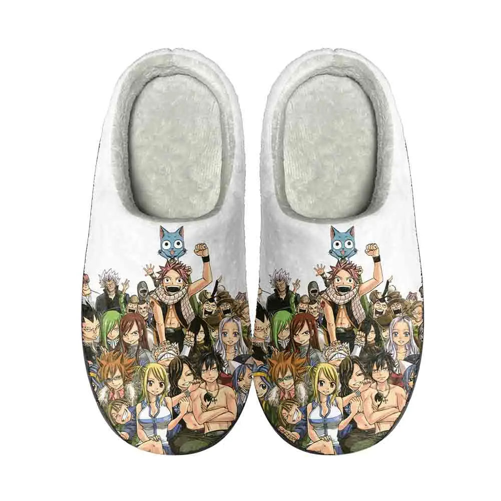 Anime Fairy Tail Funny Home Cotton Custom Slippers