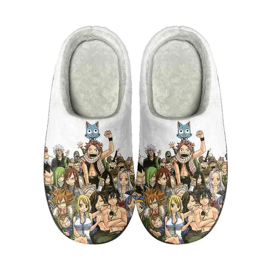 Anime Fairy Tail Funny Home Cotton Custom Slippers
