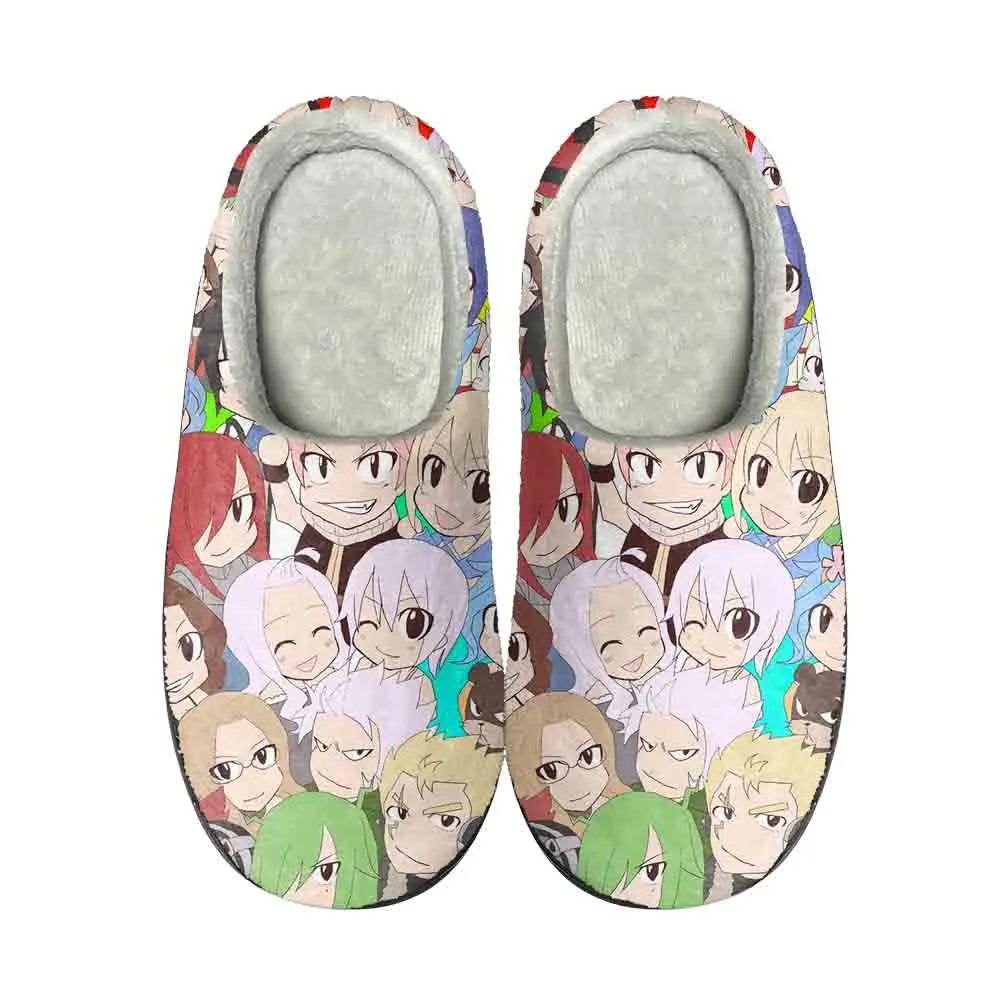 Anime Fairy Tail Funny Home Cotton Custom Slippers