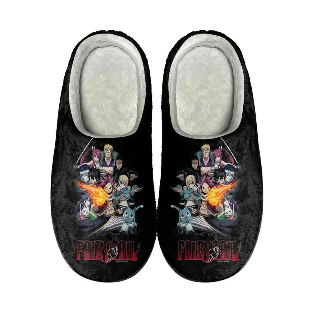 Anime Fairy Tail Funny Home Cotton Custom Slippers