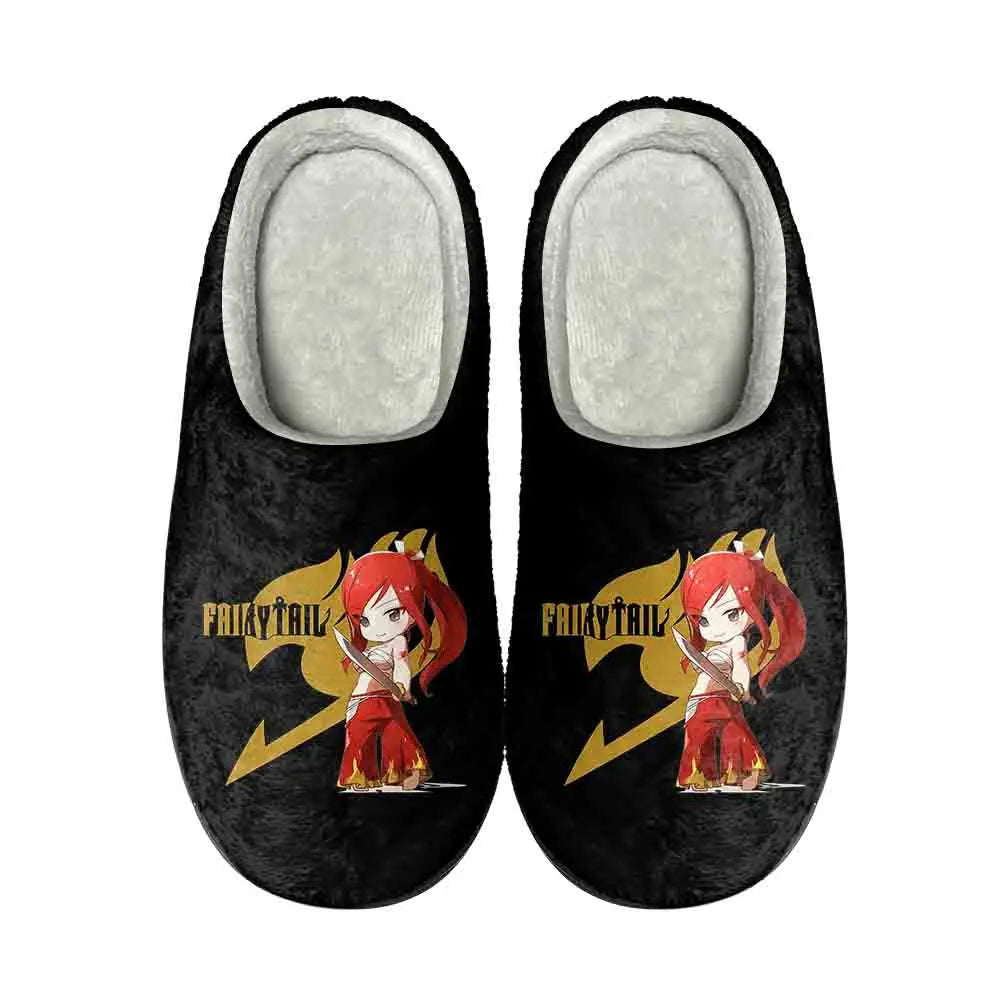 Anime Fairy Tail Funny Home Cotton Custom Slippers