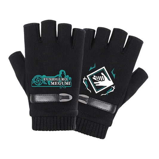 Jujutsu Kaisen Warm Fleece Half Finger Gloves